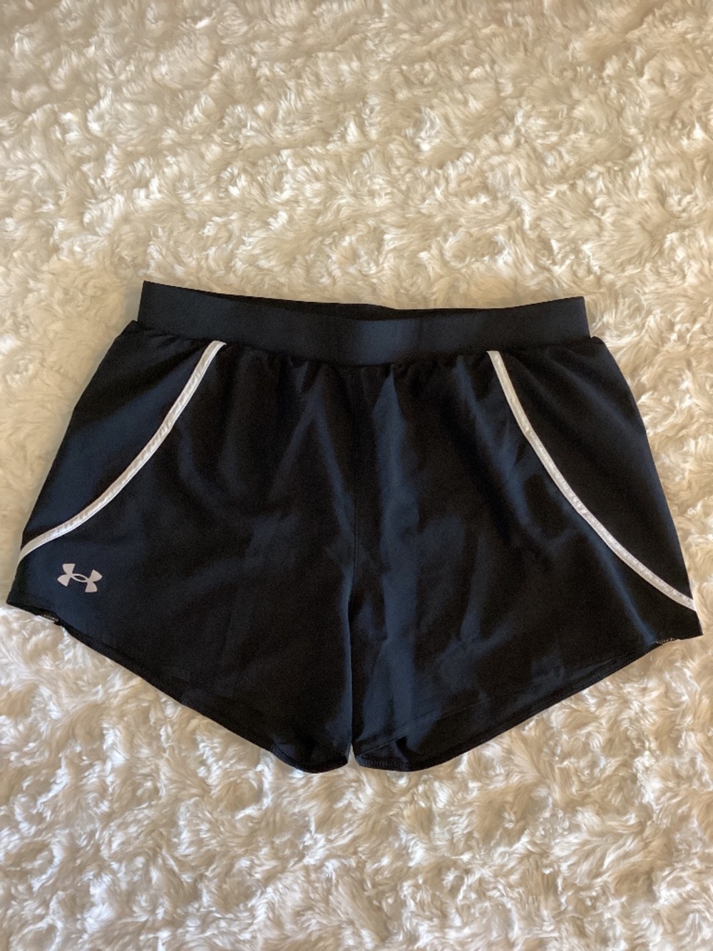 Under Armour Athletic Shorts, Black, Size M